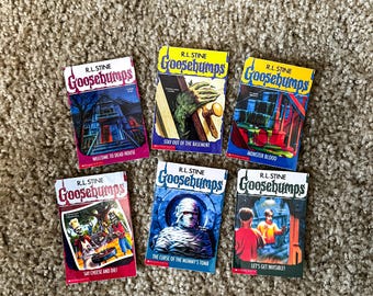 Goosebumps Stickers, 90s Kids Horror, Halloween Sticker, Book Sticker