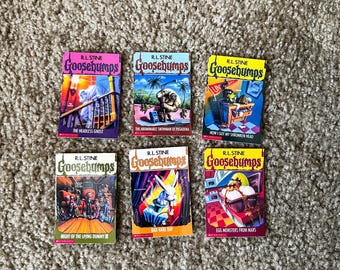 Goosebumps Stickers, 90s Kids Horror, Halloween Sticker, Book Sticker