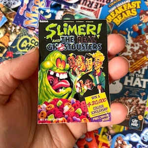 Ghostbusters Slimer Sticker, 90s Cereal Sticker, Nostalgia Sticker, Retro Sticker, Ghostbusters Sticker