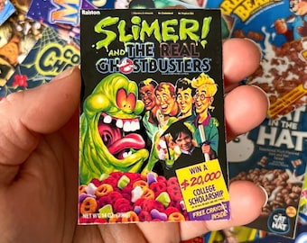 Ghostbusters Slimer Sticker, 90s Cereal Sticker, Nostalgia Sticker, Retro Sticker, Ghostbusters Sticker