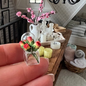 Glass Vase of Roses