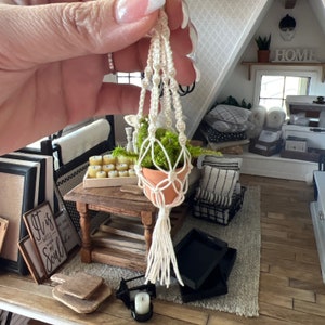 Macrame - Mixed Knot Plant Hanger (plant not included)