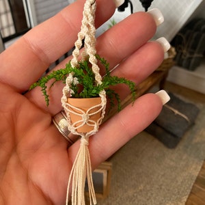 Macrame - Appendino per piante con nodo ritorto (pianta non inclusa)