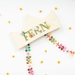 Handgemaakte gepersonaliseerde kroon | Cadeau met monogram | Aangepaste kroon | Prinsessenkroon | Verjaardagskroon | Naam kroon | Adoptiecadeau | Kinderkroon