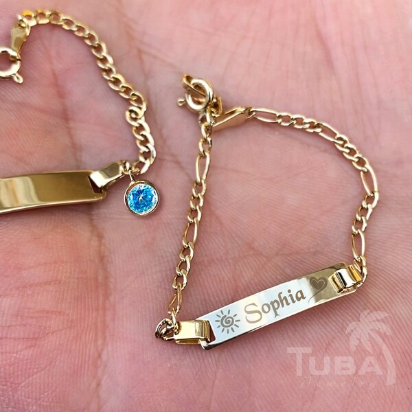 Baby Id Bracelet Etsy