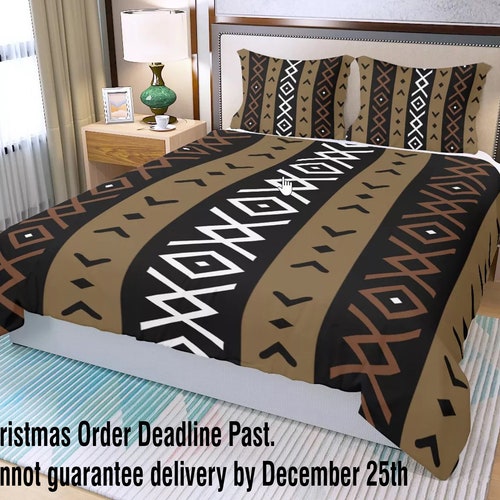 3 Piece Printed off White African Bogolan Mud Cloth Inspired Etsy