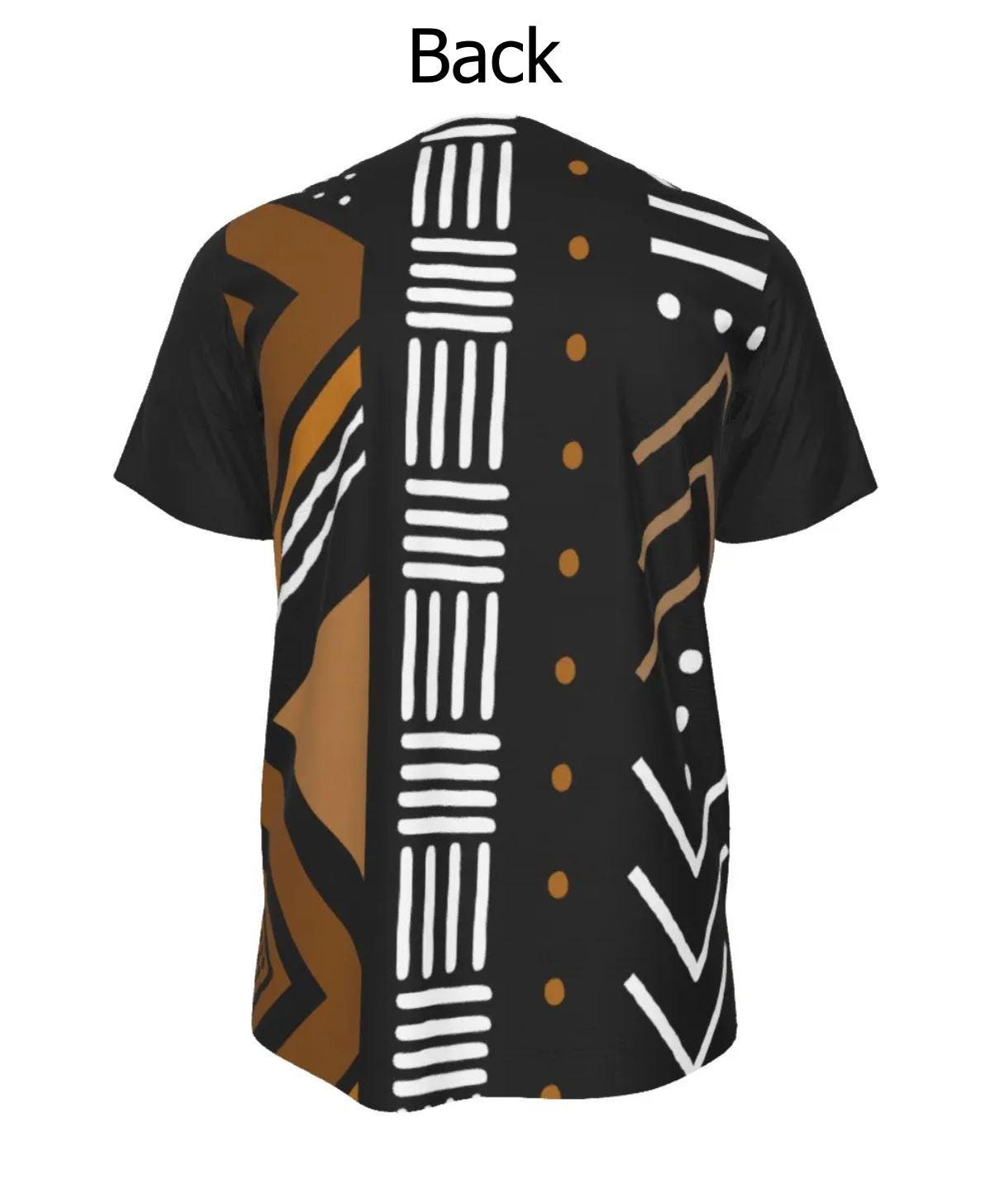 Printed African Mud Cloth Inspired Lightweight Dashiki - Great Look ...