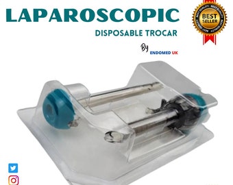 Trocart jetable ENDO® Trocart à usage unique Trocarts laparoscopiques pour laparoscopie 10 mm 5 mm 3 mm Orifices de chambre pour endoscopie Canule trocart