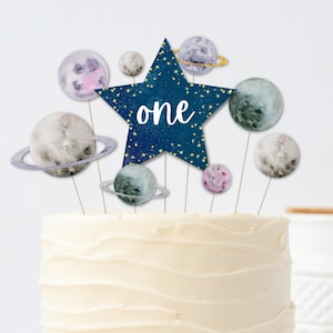 Weltraum Cake Topper, Geburtstag Cake Topper, Cake Topper Custom, Cake Topper Custom, Cake Topper, Cake Topper personalisiert