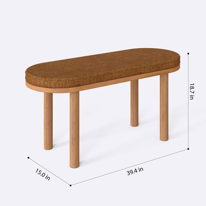 Minimalist Dining Bench Demontha Makeup Table Bench Seat Etsy
