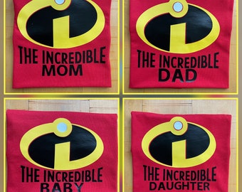 The Incredible Birthday family Shirts