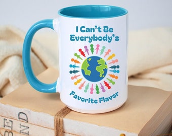 Everybody's Favorite Flavor Mug, Earth Day mug, Inclusive Coffee Cup, Pride Day, Large Rainbow Color Cups, Birth day Gift, Gifts for Friends