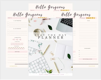 Planner 2025, Slay the Day Planner, Life Planner, Productivity Planner, Daily Planner, Daily Schedule, Widow Planner, Digital Planner