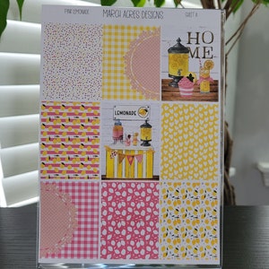Pink Lemonade Weekly Planner Sticker Kit