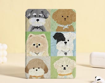 Custodia per Kindle con simpatici cuccioli per Kindle Paperwhite 1/2/3/4, custodia per Kindle con funzione di accensione/spegnimento automatico, custodia per tutti i nuovi Kindle per Kindle2024