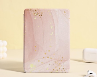 Pink Marble Kindle Case: Auto Wake/Sleep, Protective Cover