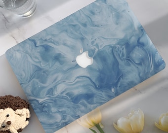 Blue Ripple Abstraction Macbook Case,Hard Laptop Case for Macbook Air 15/13 Pro13/14/15/16 2020 2021 M2 2022 2023|Macbook Cover