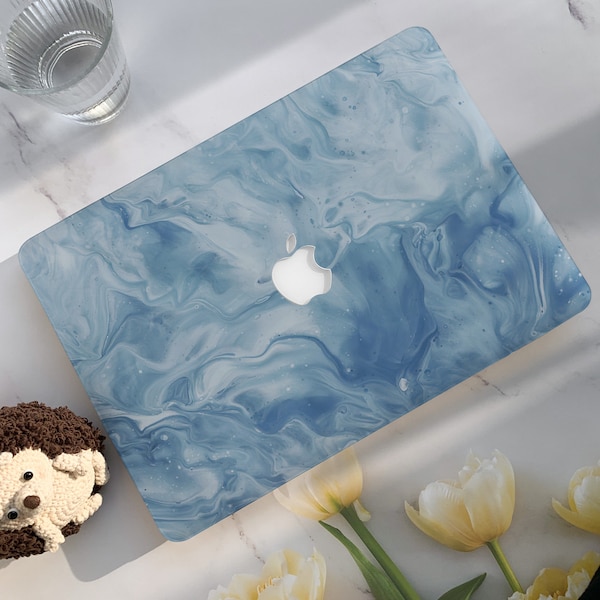Blue Ripple Abstraction Macbook Case,Hard Laptop Case for Macbook Air 15/13 Pro13/14/15/16 2020 2021 M2 2022 2023|Macbook Cover