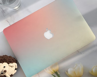 Gradient Colorful Pink Blue Macbook Case | Art Hard Laptop Case for Macbook Air 11/13 Pro 13/14/15/16 2020 2021 M2 2022 2023 | Macbook Cover