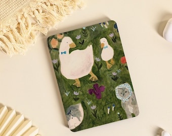 Etui Duck and Cat Kindle do Kindle Paperwhite 1/2/3/4, etui Kindle z automatycznym wybudzaniem/uśpieniem, obejmuje zupełnie nowe etui Kindle do Kindle 2024