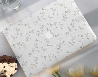 Elegant Floral Art Macbook Air M2 Case 13.6 inch, Macbook Air 15/13 Pro 13 Air 11 Pro 14/15/16 inch 2020 2021 M2 2022 2023 Hard Laptop Case