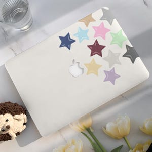 Coloured Stars New Macbook Case,Hard Laptop Case for Macbook Air15/13 Pro 13/14/15/16 2020 2021 M2 2022 2023|Macbook Cover