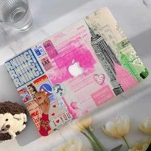 Modernized Picture Stitching New Macbook Case,Hard Laptop Case for Macbook Air15/13 Pro 13/14/15/16 2020 2021 M2 2022 2024|Macbook Cover