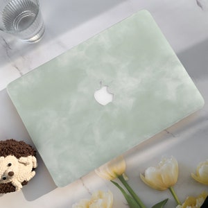 Light Green Marble Texture Macbook Case, Art Hard Laptop Case for Macbook Air 11/13 Pro13/14/15/16 2020 2021 M2 2022 2023 | Macbook Cover