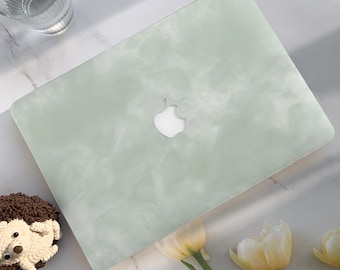 Light Green Marble Texture Macbook Case, Art Hard Laptop Case for Macbook Air 11/13 Pro13/14/15/16 2020 2021 M2 2022 2023 | Macbook Cover