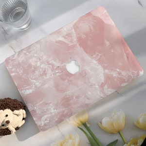 Rosa Marmor Textur Art Macbook Case, Hard Protective Laptop Case für Macbook Air15/13/11 Pro13/14/15/16 2020 2021 M2 2022 2023 |
