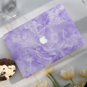 Romantic Purple Marble Macbook Air Case | Hard Laptop Case for Macbook Air 11/13 Pro 13/14/15/16 2020 2021 M2 2022 Cover Activ|Macbook Cover