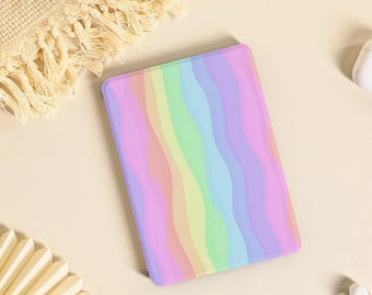 Rainbow Kindle Paperwhite Case: Auto Wake/Sleep