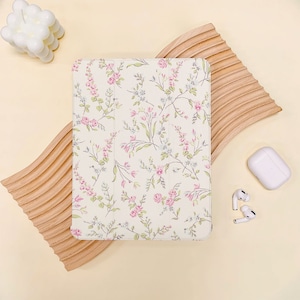 Elegant Pink Flowers Branch iPad Case Cover For iPad Air 5,New iPad 10 9, 9.7" 10.2" 10.9" 11" 12.9 inch Air Pro mini 6 5 4 3 2022 2021 2020
