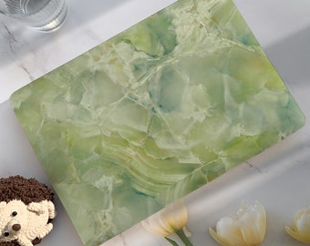 Green Marble Texture New Macbook Case,Hard Laptop Case for Macbook Air15/13 Pro 13/14/15/16 2024 2026 M5 2025|Macbook Cover,Macbook Neo
