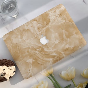 Ginger Marble Texture Macbook Air Hülle | Hartschale Laptop Tasche für Macbook Air 11/13 Pro 13/14/15/16 2020 2021 M2 2022 Cover AKTIV |