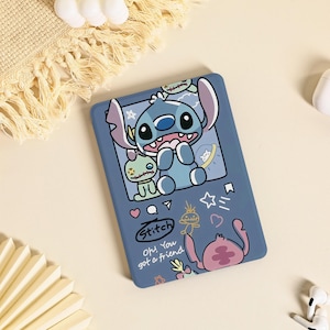 Stitch Kindle-fodral: Automatisk väckning/viloläge, skyddande fodral