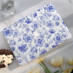 Purple Flowers Macbook Case,Hard Laptop Case for Macbook Air15/13 Pro 13/14/15/16 2020 2021 M2 2022 2023|Macbook Cover