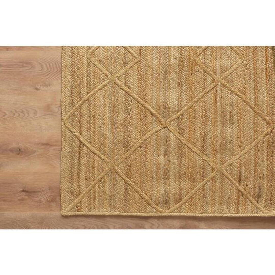 Bohemian Jute Rug Jute Braided Rug Natural Jute Rug Jute Etsy