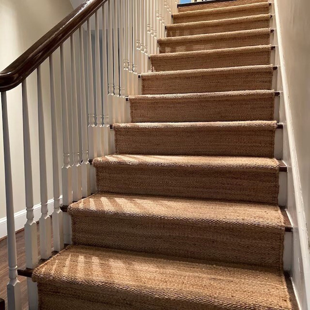 Natural Jute Runner stair Runner Self Fit Stair Runner hemp Etsy
