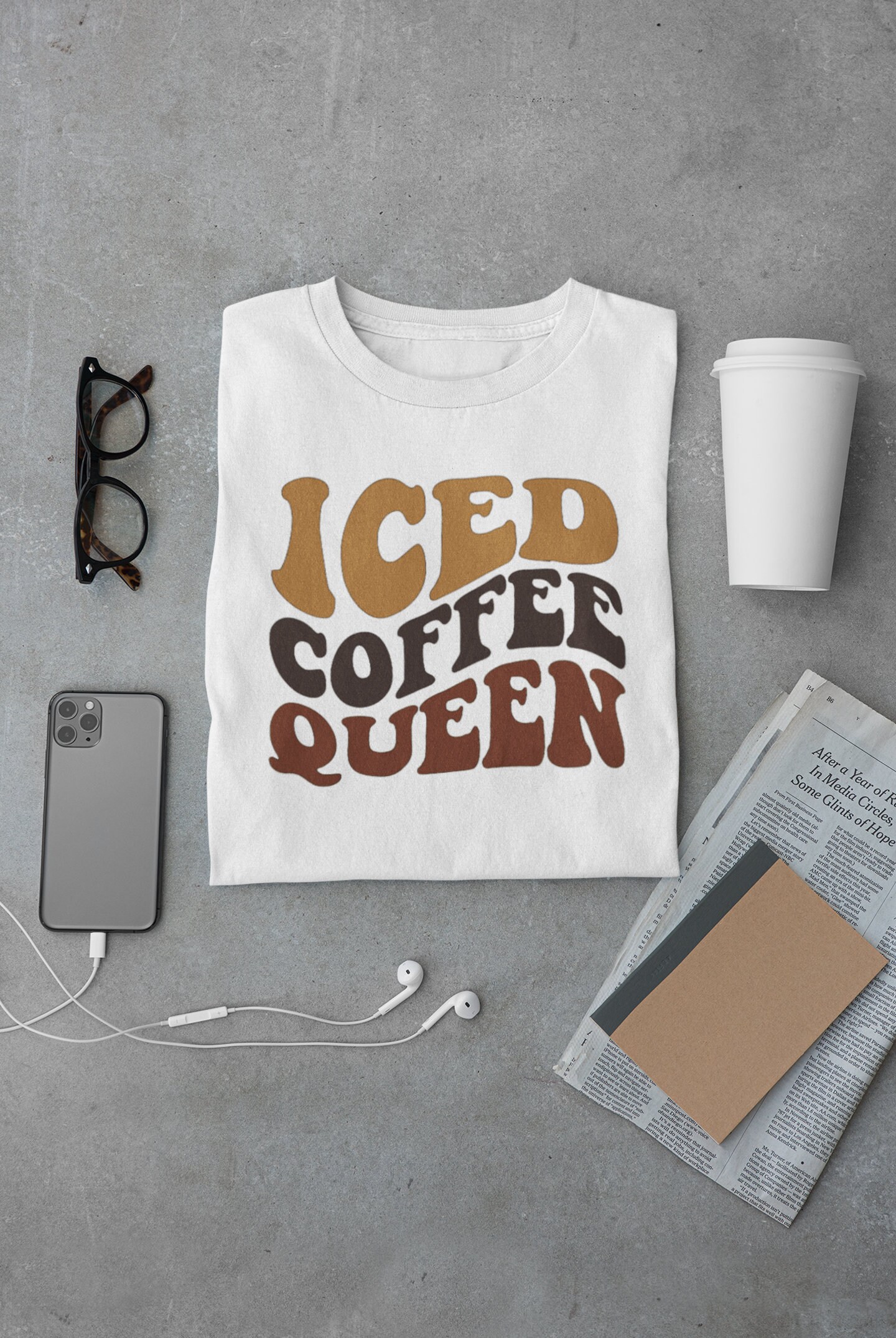 Iced Coffee Queen T-shirt - Etsy Iced Coffee Queen T-shirt - Etsy