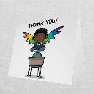 LGBTQ+ Affirmierende Erzieherin, Danke! - Grußkarte
