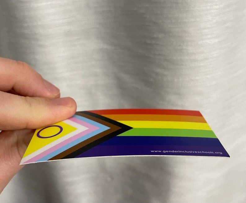 Progress Pride Flag - Vinyl Sticker - Etsy