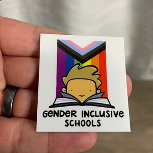 Gender Inclusive Schools Logo - Vinyl Sticker