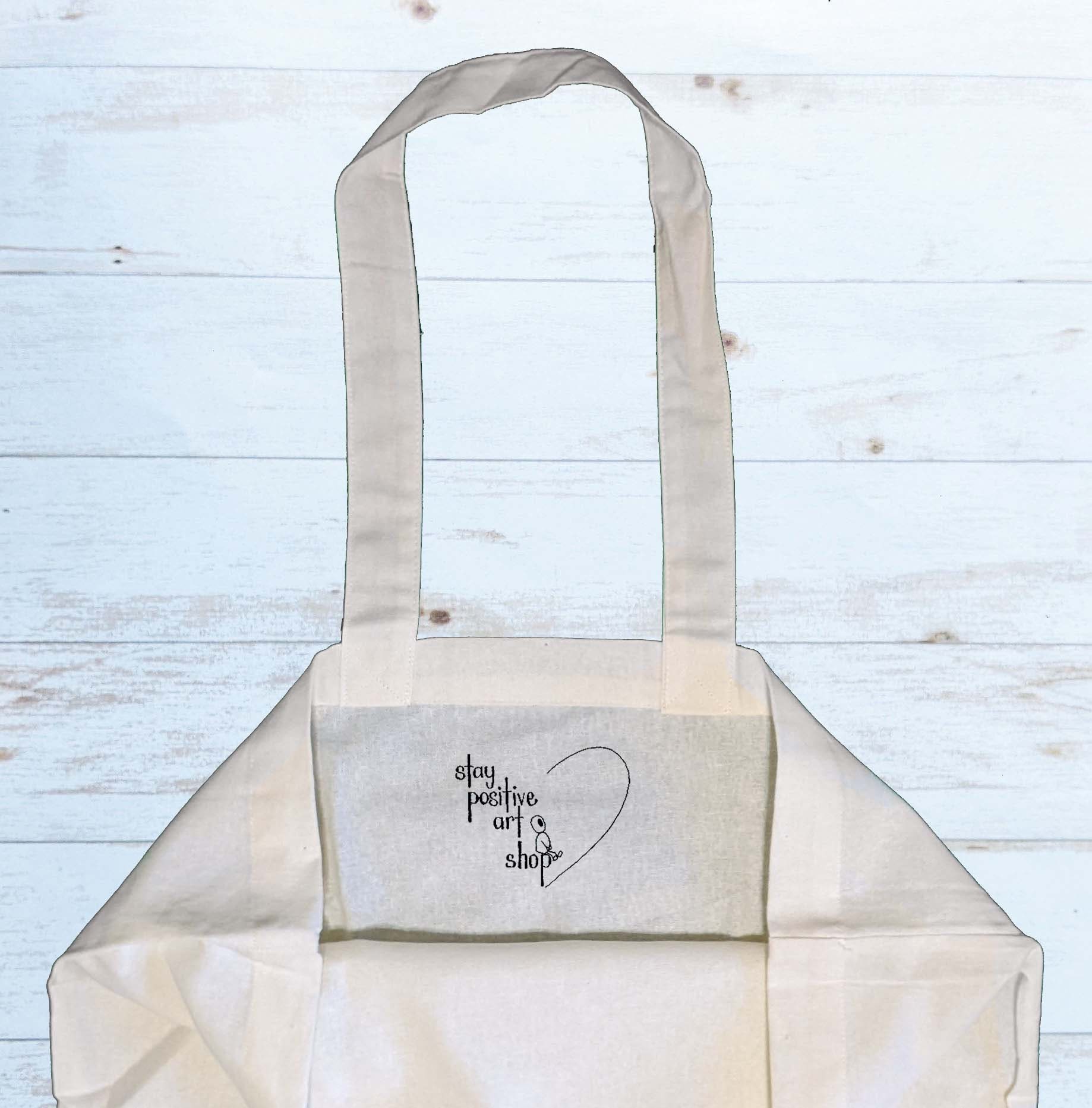 Reusable Tote Bag Words, Symbols, Meanings, Goals Hope Stay Positive