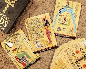 Egyptian Gods Oracle Cards - Silvana Alasia - Tarot Cards - Etsy