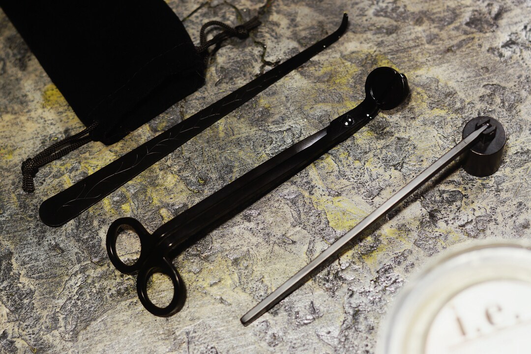 Candle Care Tool Set Black Etsy