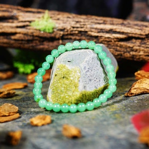 6mm Green Aventurine Bracelet, Gemstone Bracelet, Chakra Healing, Beaded Bracelet