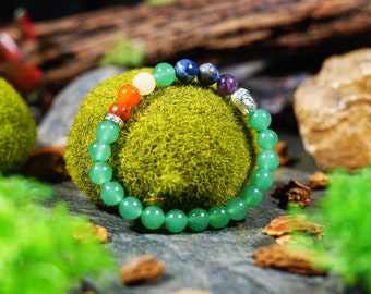 8mm Gemstone Chakra Bracelet, Healing Stone Bracelet