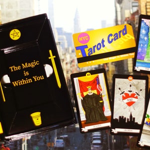 NYC Tarot Deck Box Set, 78 Cards, Physical Guidebook