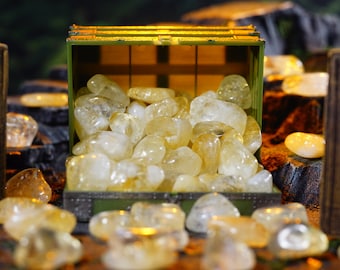 Citrine Tumbled Stone, Pocket Gemstone, Chakra Healing